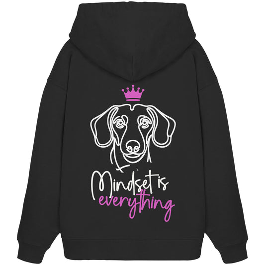 Dackel (Kurzhaar) - Mindset is everything - Organic Oversize Hoodie