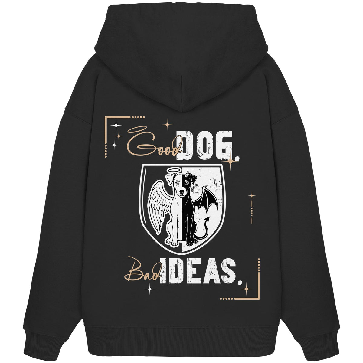Good Dog. Bad Ideas. - Parson Russell - Organic Oversize Hoodie