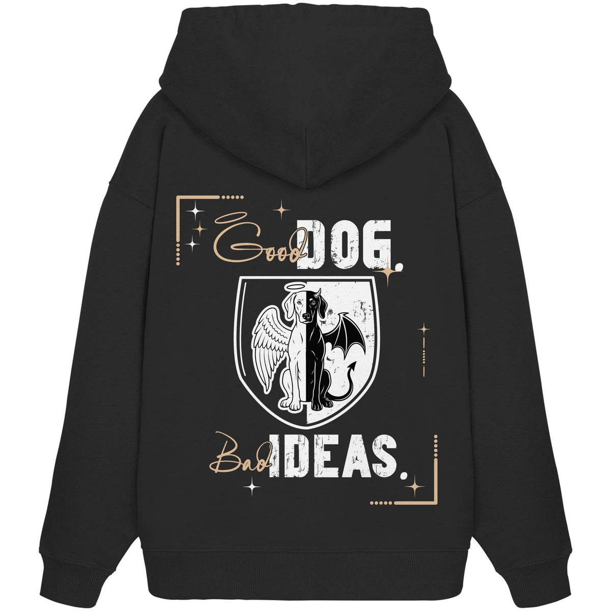 Good Dog. Bad Ideas. - Weimaraner - Organic Oversize Hoodie
