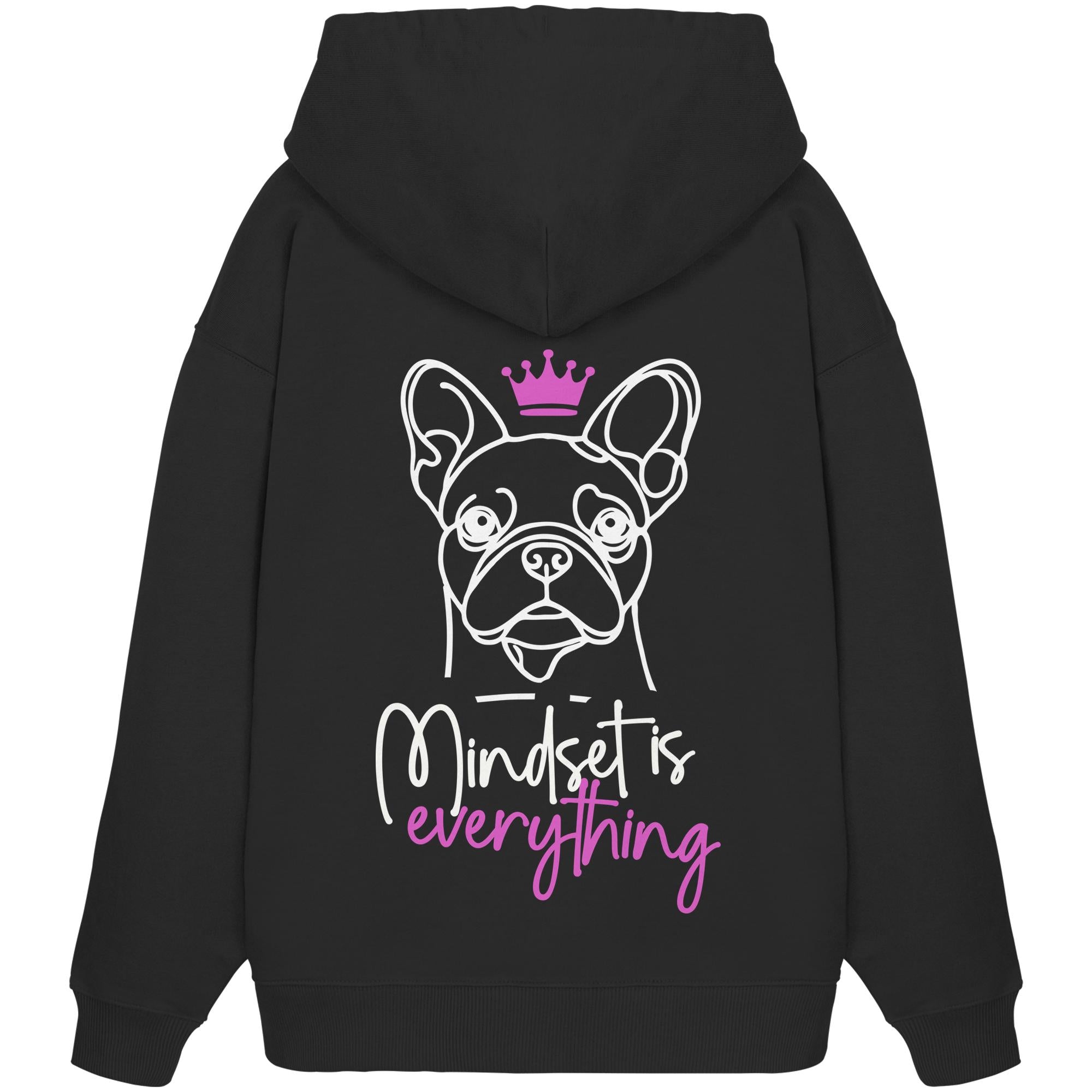 Französische Bulldogge - Mindset is everything - Organic Oversize Hoodie