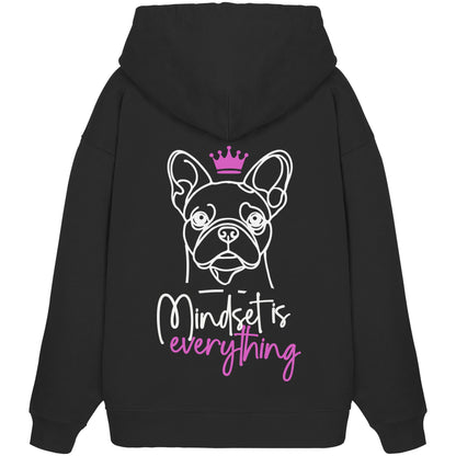 Französische Bulldogge - Mindset is everything - Organic Oversize Hoodie