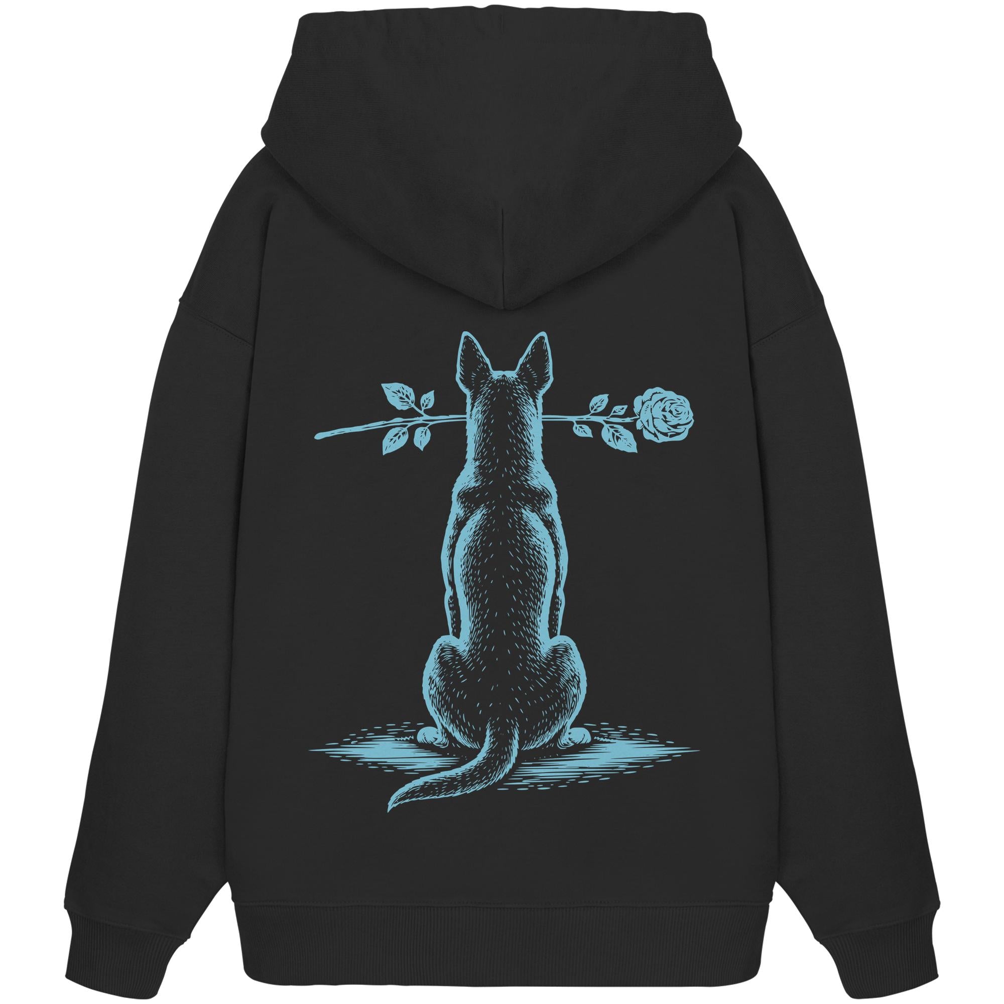 Silent Loyalty - Australian Kelpie - Organic Oversize Hoodie