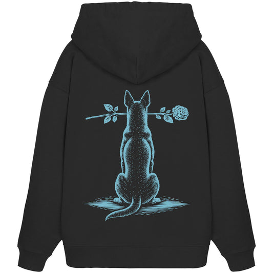 Silent Loyalty - Australian Kelpie - Organic Oversize Hoodie