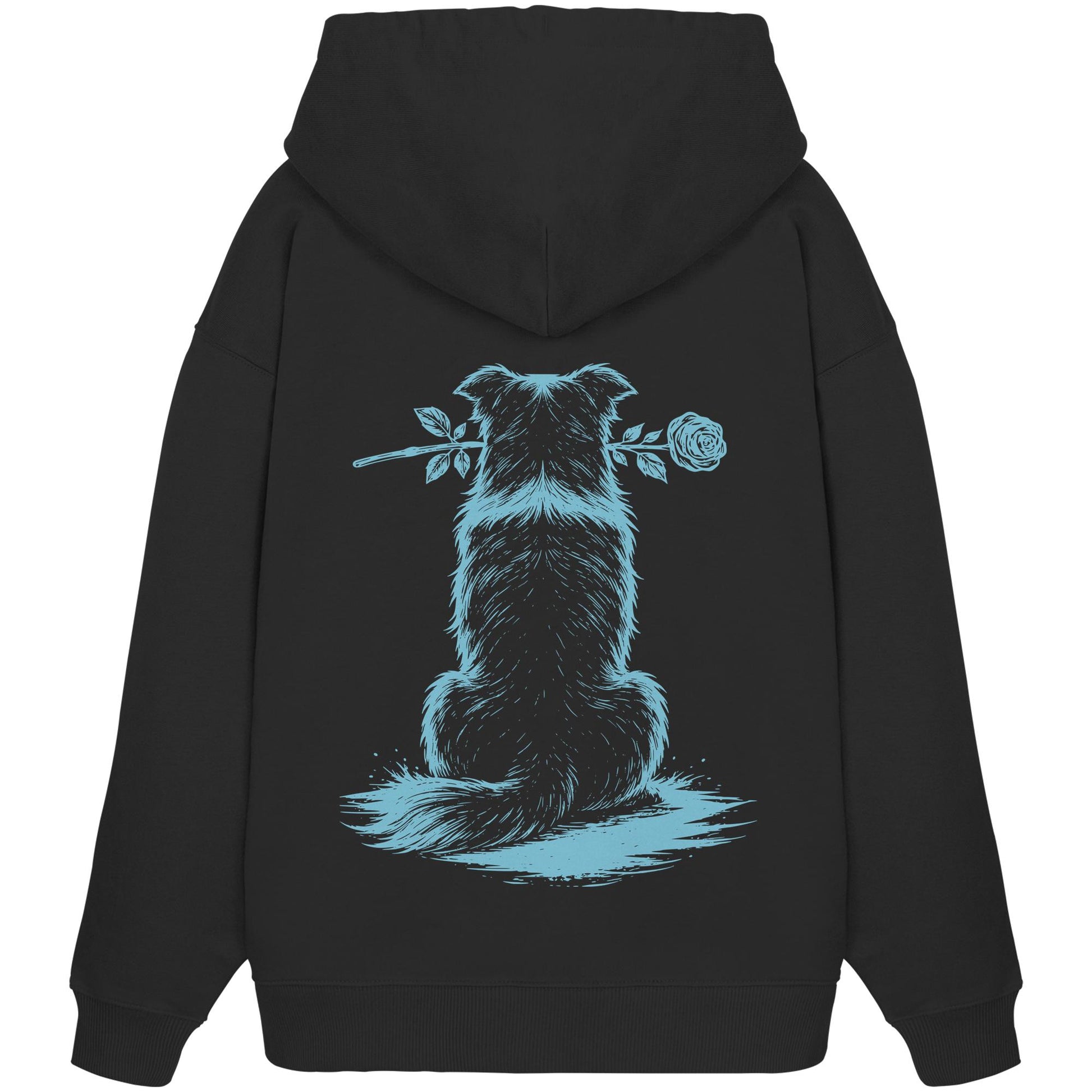 Silent Loyalty - Border Collie - Organic Oversize Hoodie