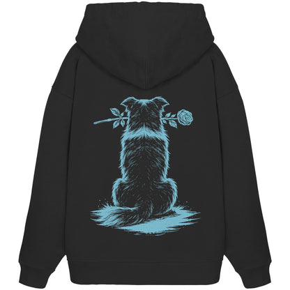 Silent Loyalty - Border Collie - Organic Oversize Hoodie