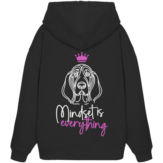 Basset Hound - Mindset is everything - Organic Oversize Hoodie