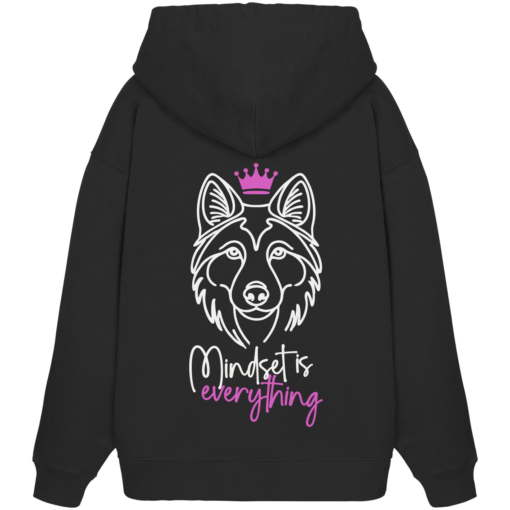 Wolfhund - Mindset is everything - Organic Oversize Hoodie