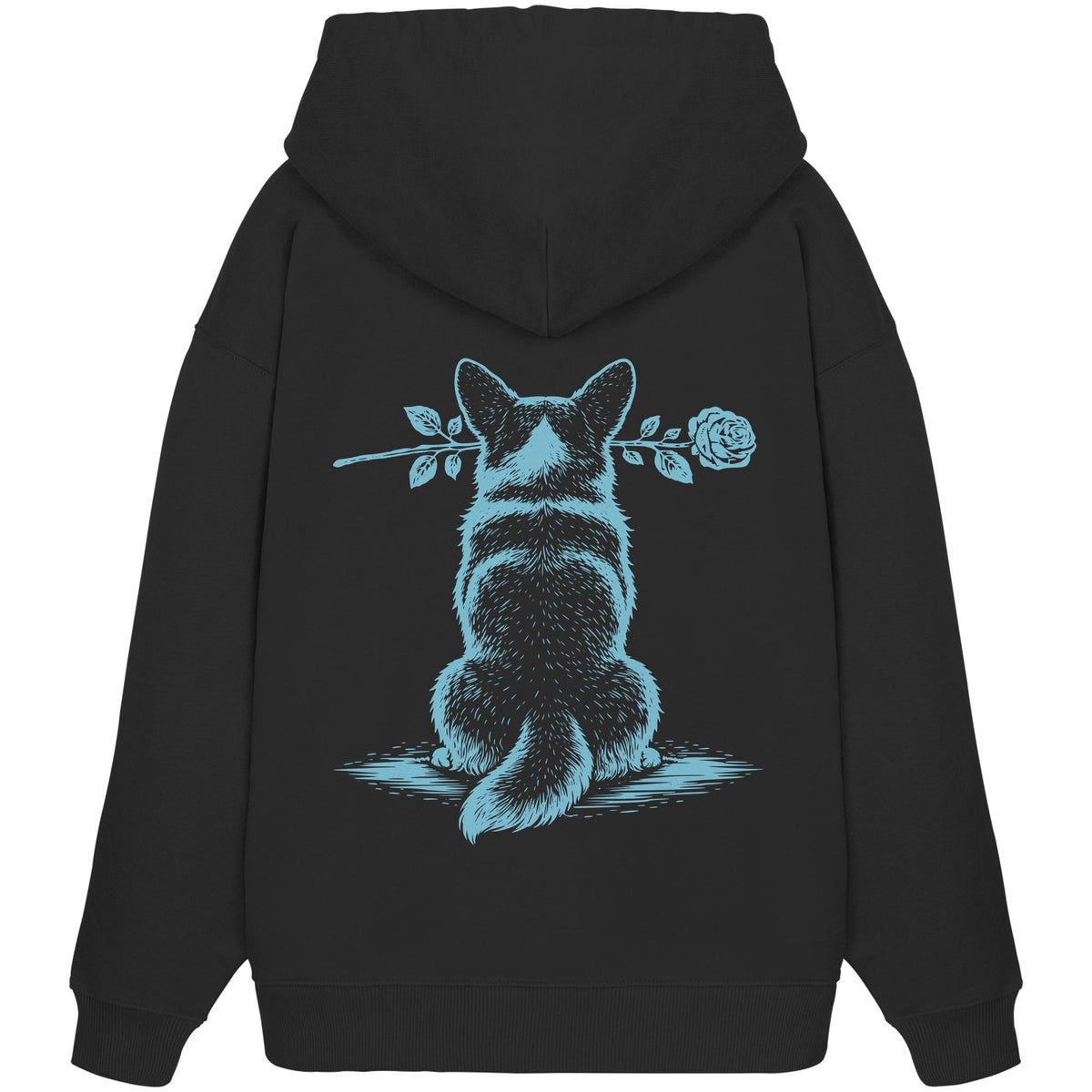 Silent Loyalty - Corgi - Organic Oversize Hoodie