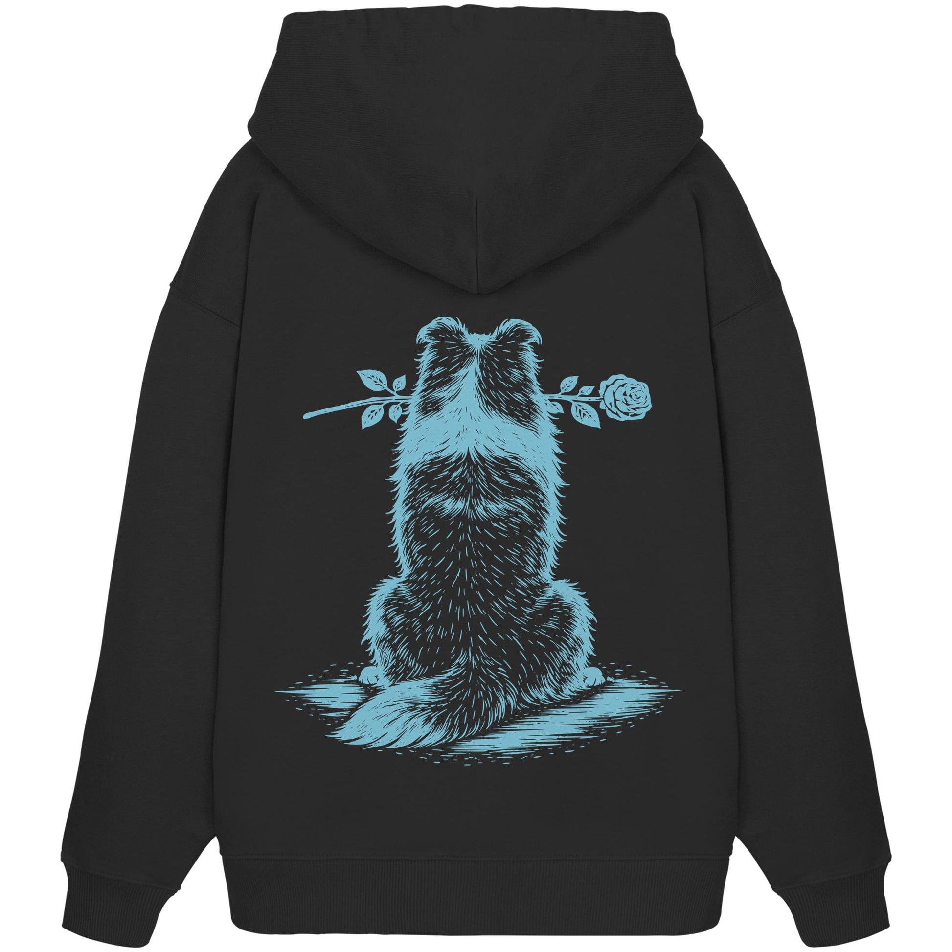 Silent Loyalty - Shetland Sheepdog - Organic Oversize Hoodie