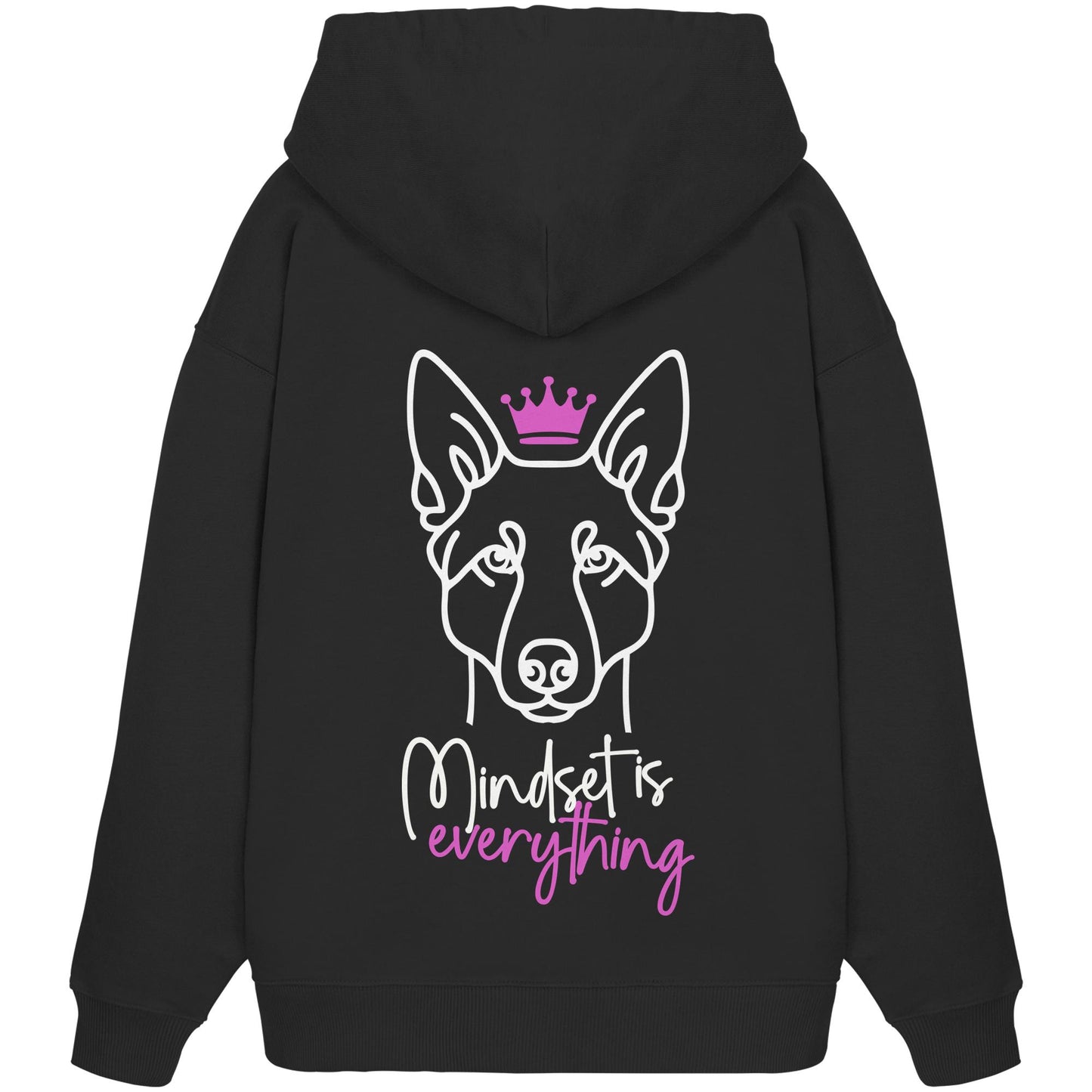 Australian Kelpie - Mindset is everything - Organic Oversize Hoodie