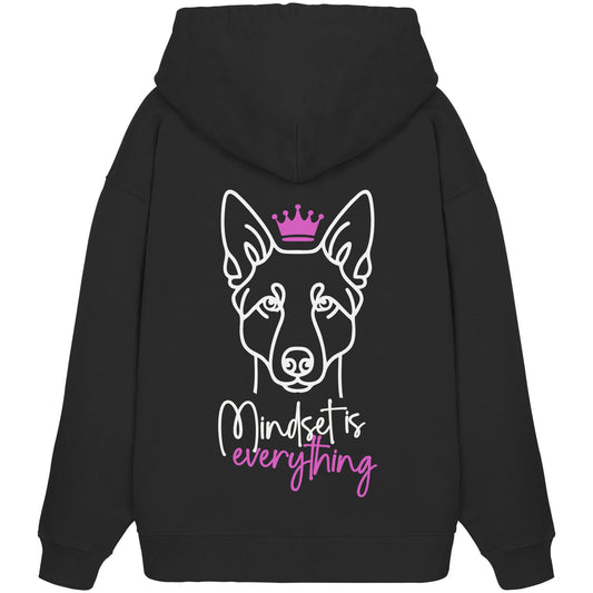 Australian Kelpie - Mindset is everything - Organic Oversize Hoodie