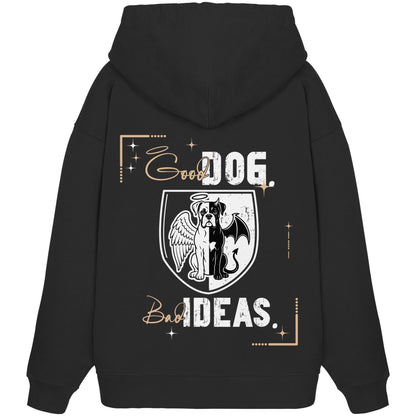 Good Dog. Bad Ideas. - Boxer - Organic Oversize Hoodie