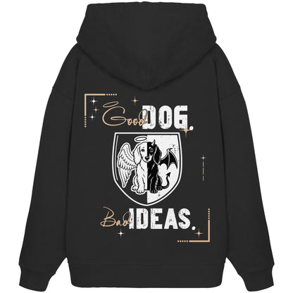 Good Dog. Bad Ideas. - Dackel (Langhaar) - Organic Oversize Hoodie