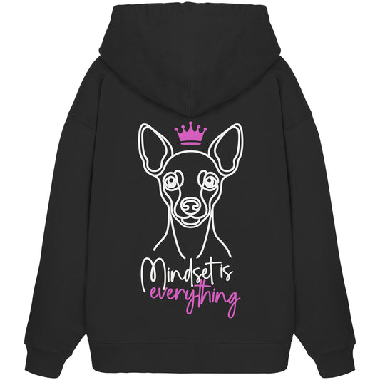 Zwergpinscher - Mindset is everything - Organic Oversize Hoodie