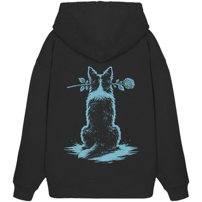 Silent Loyalty - Border Collie (Stehohren) - Organic Oversize Hoodie