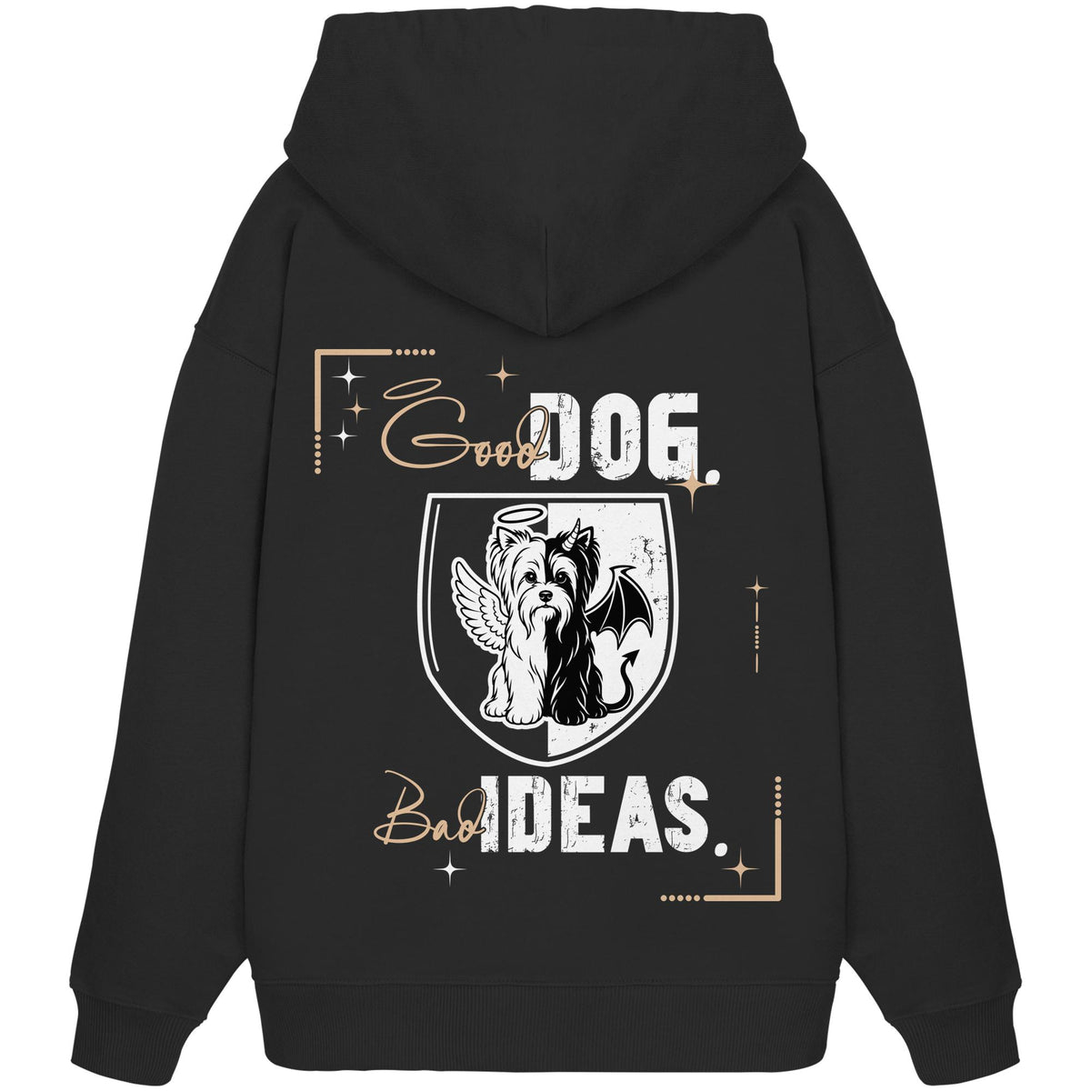Good Dog. Bad Ideas. - Biewer Terrier - Organic Oversize Hoodie