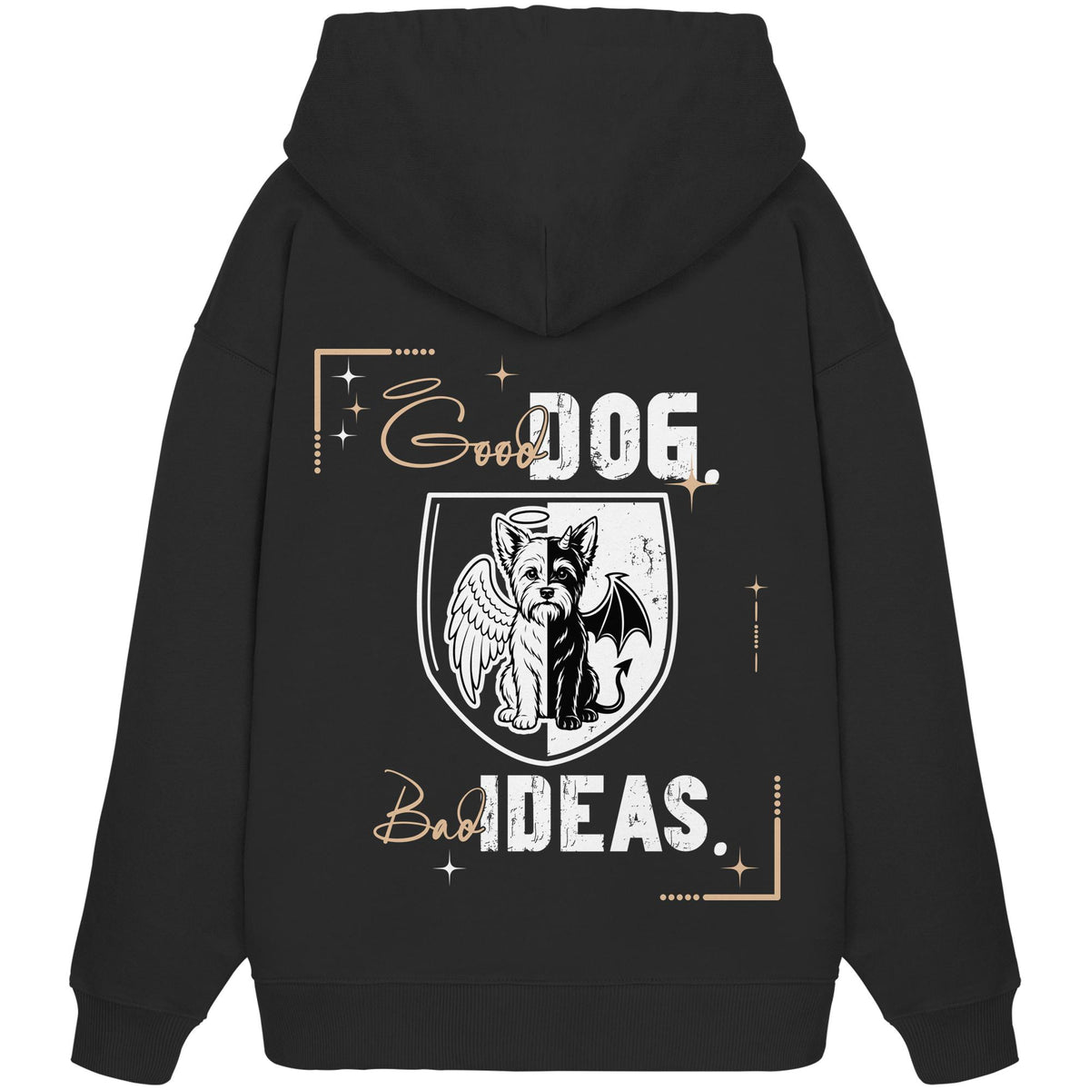 Good Dog. Bad Ideas. - Yorkshire Terrier - Organic Oversize Hoodie