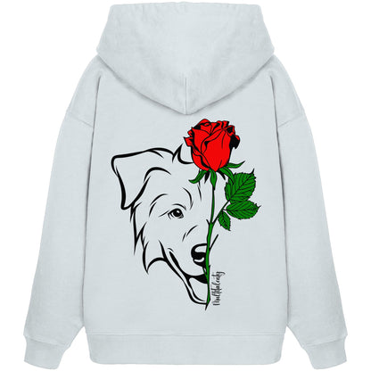 Tattoo Rose - Australian Shepherd - Organic Oversize Hoodie