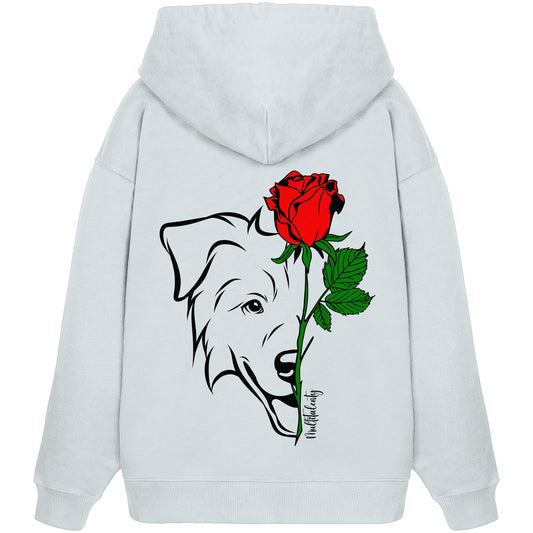 Tattoo Rose - Australian Shepherd - Organic Oversize Hoodie