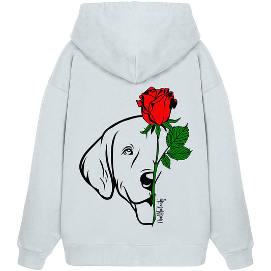 Tattoo Rose - Golden Retriever - Organic Oversize Hoodie