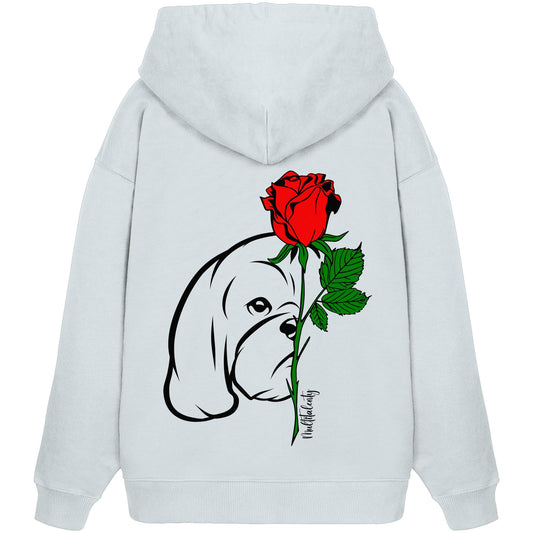 Tattoo Rose - Shih Tzu - Organic Oversize Hoodie