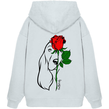 Tattoo Rose - Cocker Spaniel - Organic Oversize Hoodie