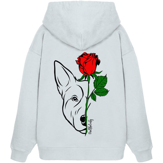 Tattoo Rose - Australian Cattle Dog - Organic Oversize Hoodie