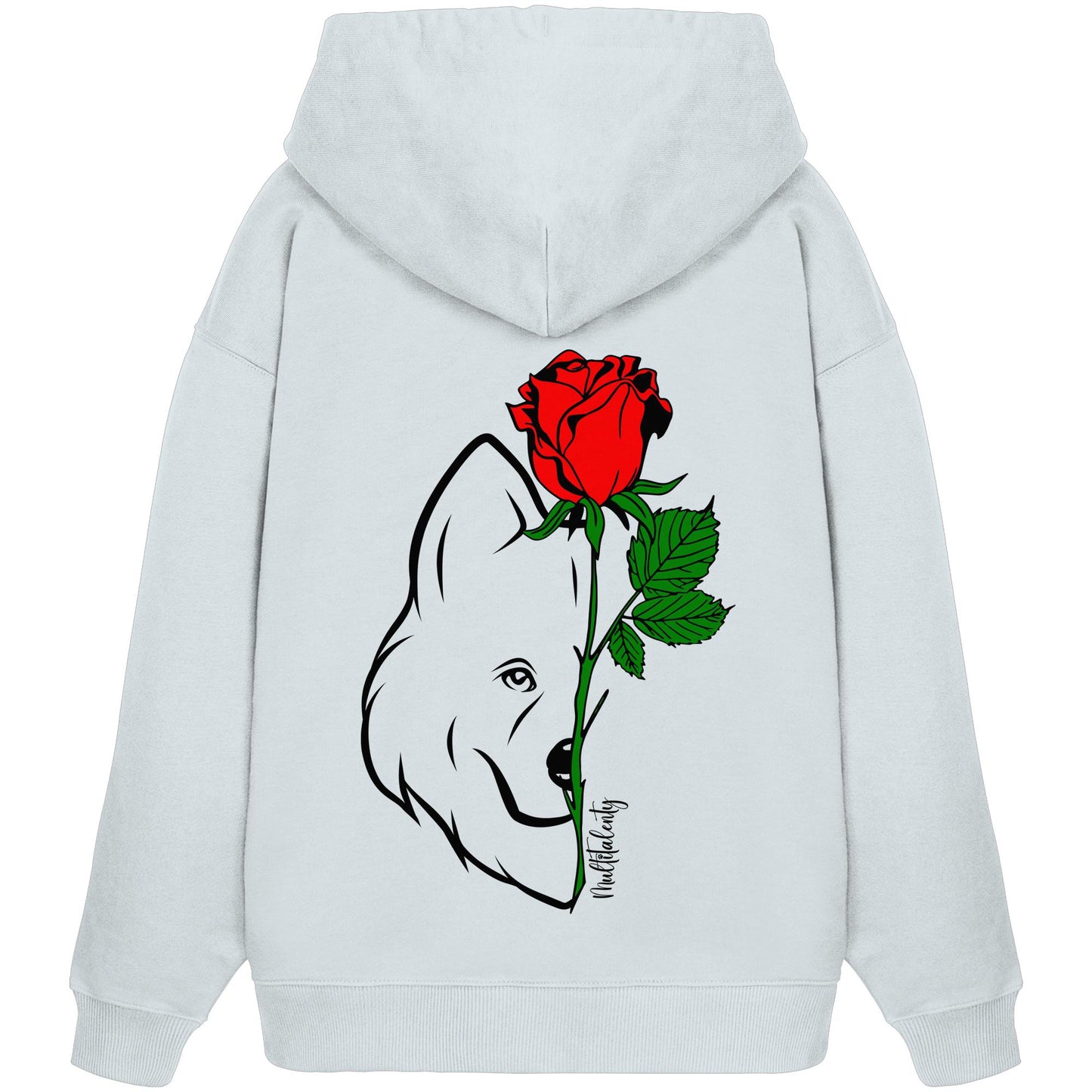 Tattoo Rose - Samojede - Organic Oversize Hoodie