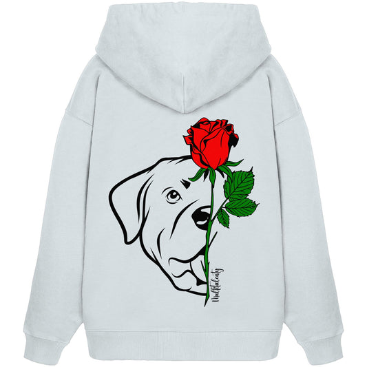 Tattoo Rose - Rottweiler - Organic Oversize Hoodie