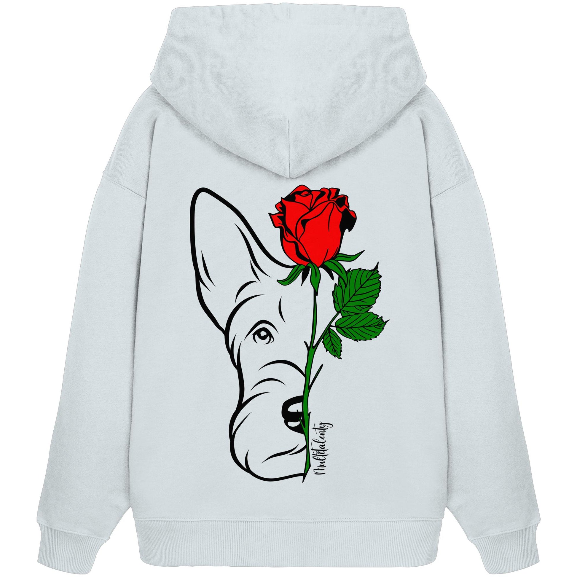 Tattoo Rose - Scottish Terrier - Organic Oversize Hoodie