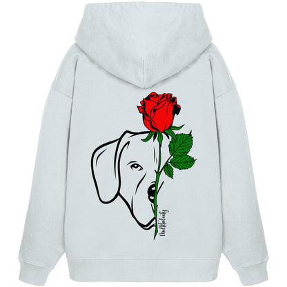 Tattoo Rose - Rhodesian Ridgeback - Organic Oversize Hoodie