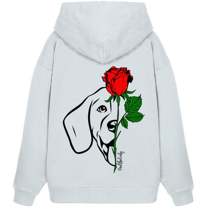 Tattoo Rose - Beagle - Organic Oversize Hoodie