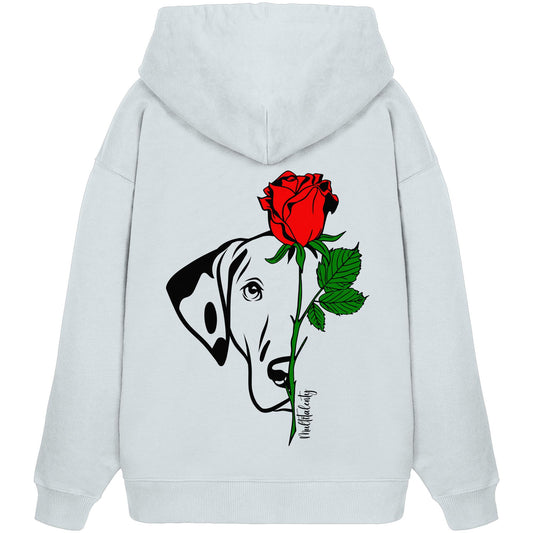 Tattoo Rose - Dalmatiner - Organic Oversize Hoodie