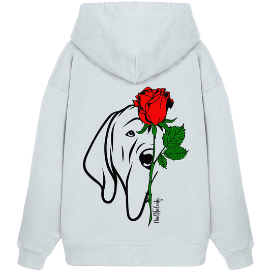 Tattoo Rose - Deutsche Dogge - Organic Oversize Hoodie