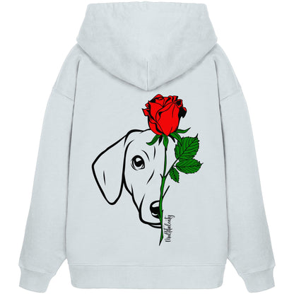 Tattoo Rose - Dackel (Kurzhaar) - Organic Oversize Hoodie