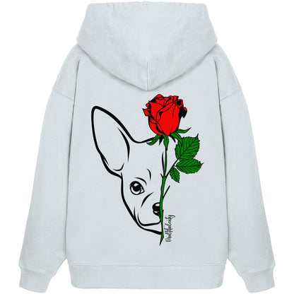 Tattoo Rose - Chihuahua - Organic Oversize Hoodie