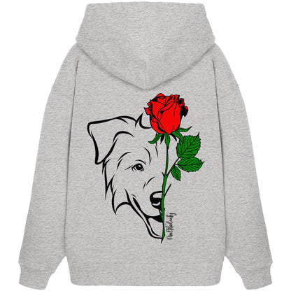 Tattoo Rose - Australian Shepherd - Organic Oversize Hoodie