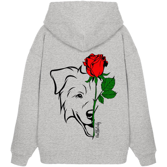 Tattoo Rose - Australian Shepherd - Organic Oversize Hoodie