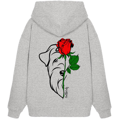 Tattoo Rose - Schnauzer - Organic Oversize Hoodie