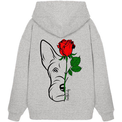 Tattoo Rose - Scottish Terrier - Organic Oversize Hoodie