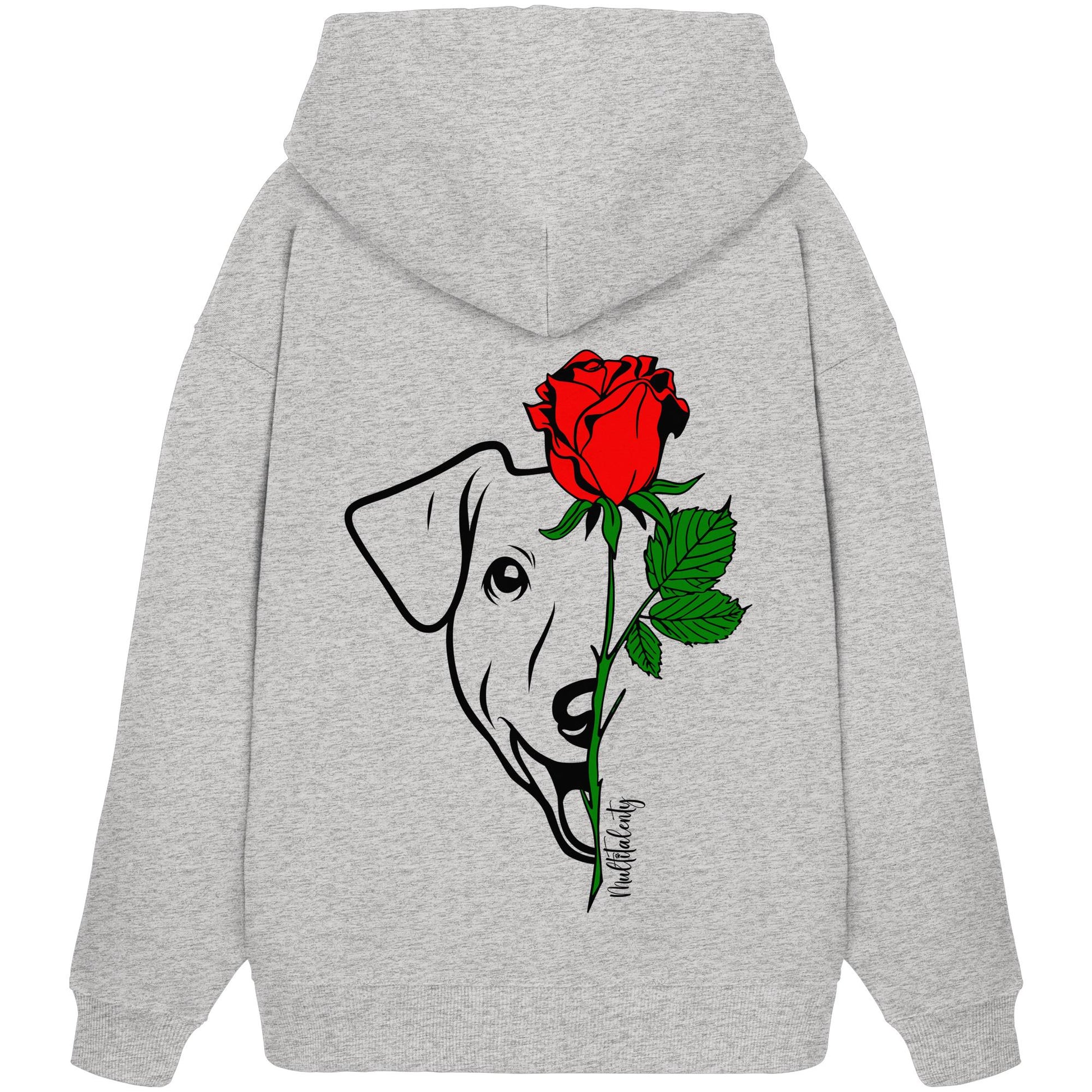 Tattoo Rose - Jack Russell - Organic Oversize Hoodie