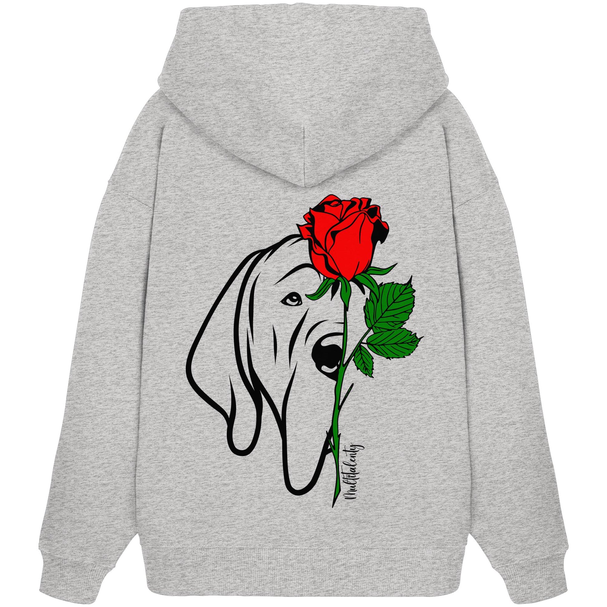 Tattoo Rose - Deutsche Dogge - Organic Oversize Hoodie