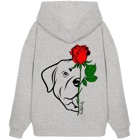 Tattoo Rose - Rottweiler - Organic Oversize Hoodie
