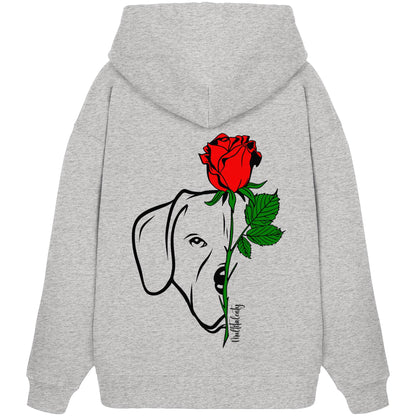 Tattoo Rose - Rhodesian Ridgeback - Organic Oversize Hoodie
