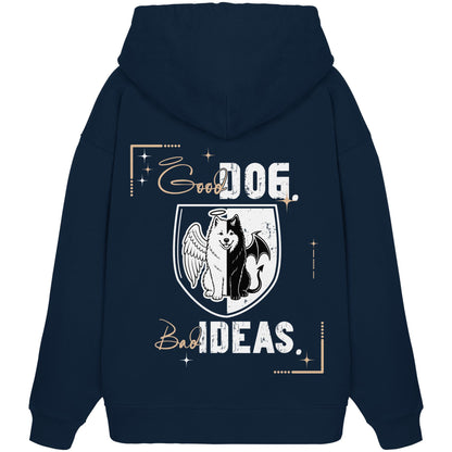 Good Dog. Bad Ideas. - Samojede - Organic Oversize Hoodie