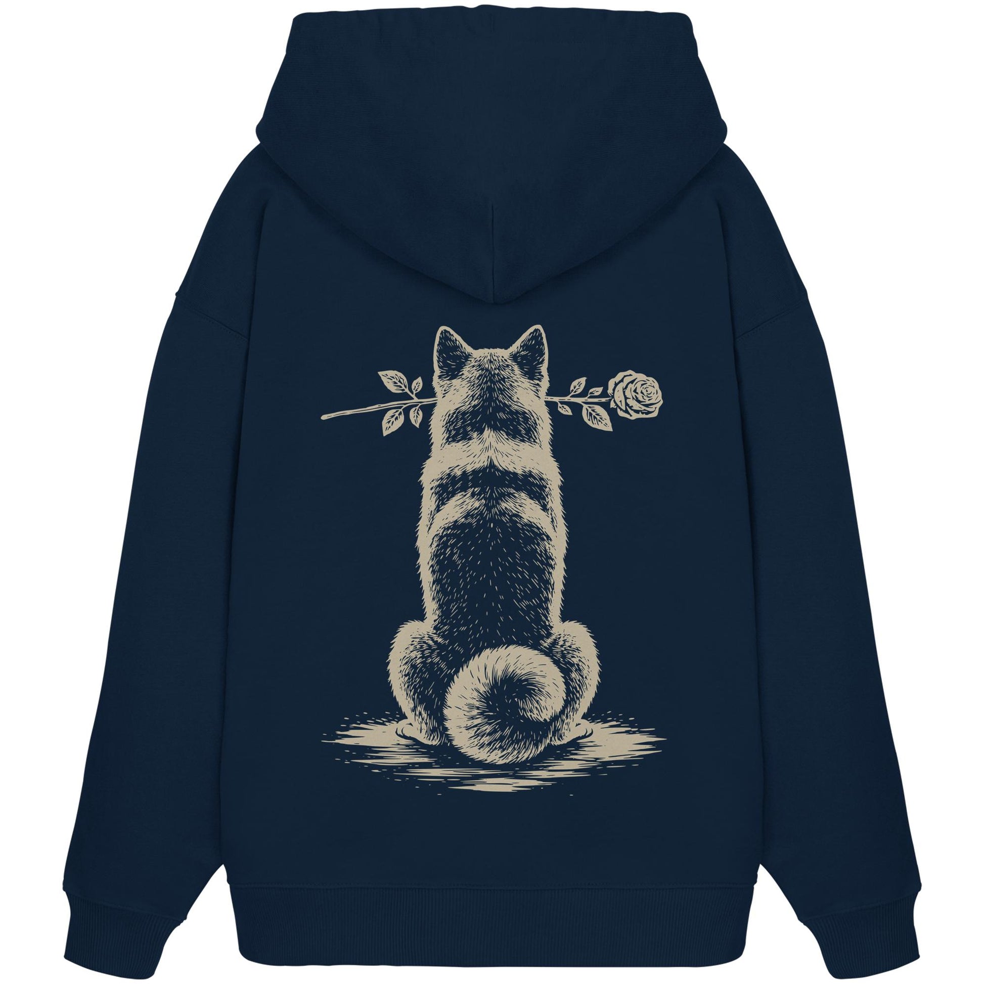 Silent Loyalty - Akita - Organic Oversize Hoodie