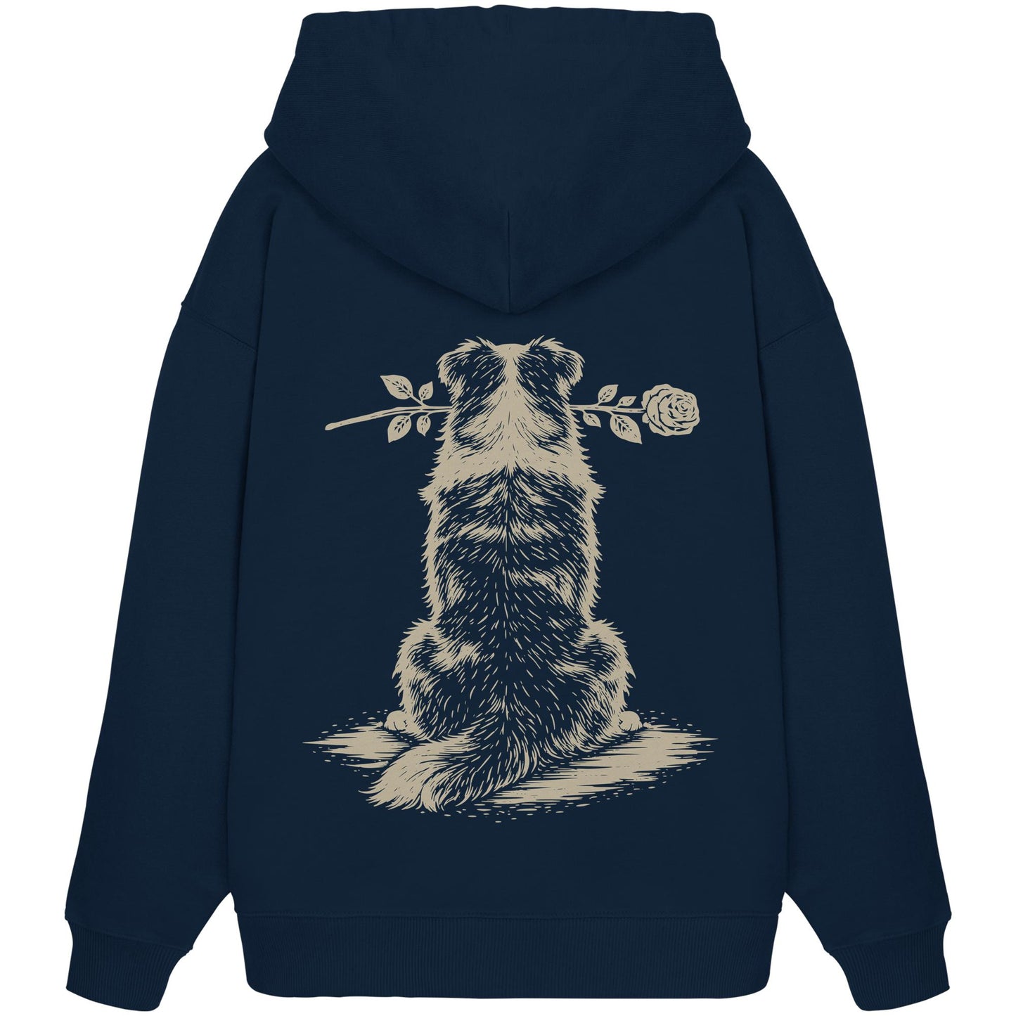 Silent Loyalty - Australian Shepherd - Organic Oversize Hoodie
