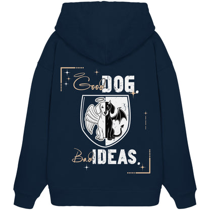 Good Dog. Bad Ideas. - Dackel (Kurzhaar) - Organic Oversize Hoodie