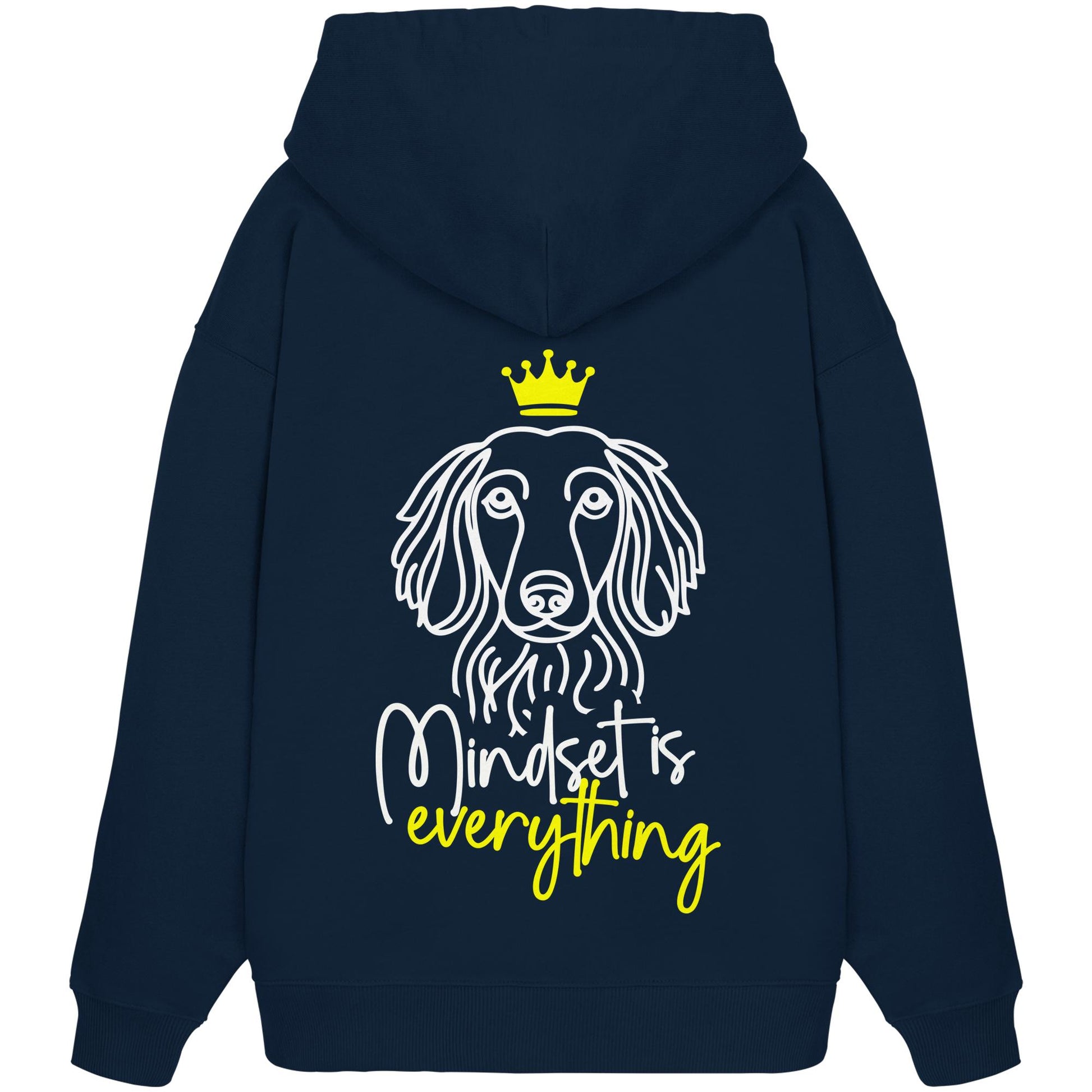 Dackel (Langhaar) - Mindset is everything - Organic Oversize Hoodie