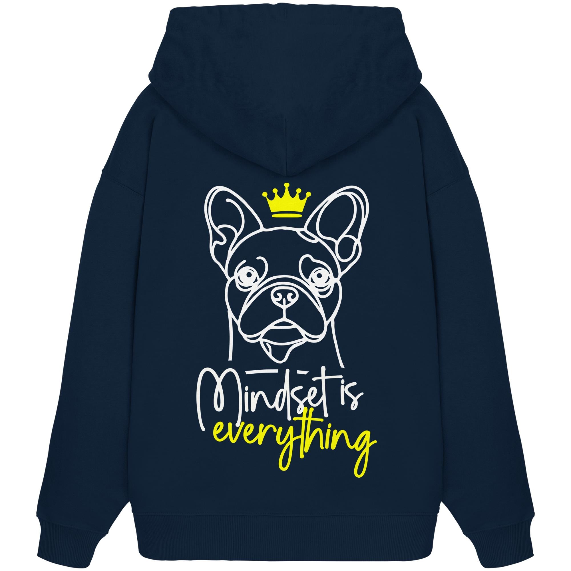 Französische Bulldogge - Mindset is everything - Organic Oversize Hoodie